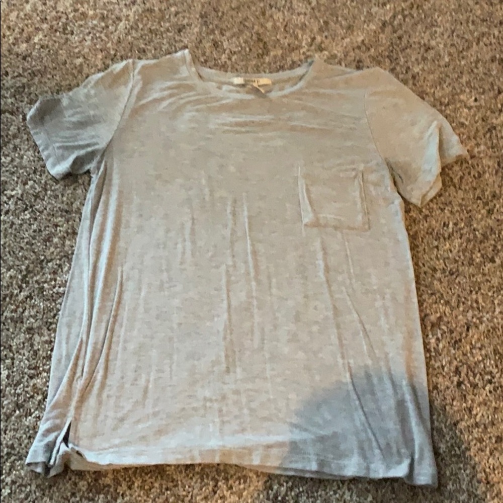 Grey Forever 21 Pocket Tee